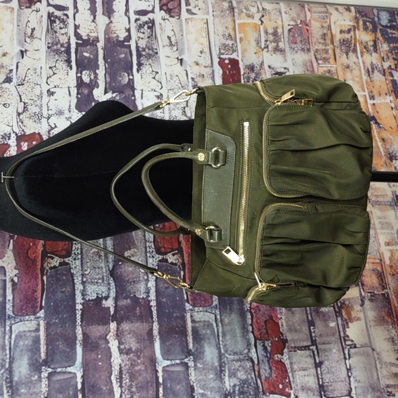 M Z Wallace Nylon/Leather "Zip" Satchel Bag - Picture 2 of 14